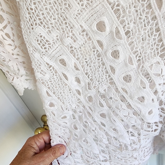 XCVI Womanʻs Crochet Knit Sweater - Picture 7 of 7